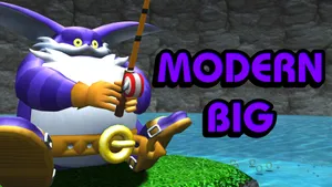 Big The Cat Enjoying A Leisurely Day By The Pool Wallpaper