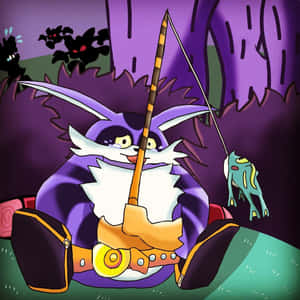 Big The Cat Lounging In His Natural Habitat Wallpaper