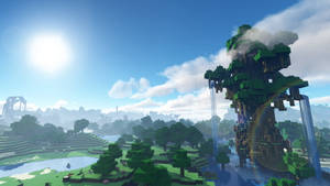 Big Tree Cool Minecraft Wallpaper