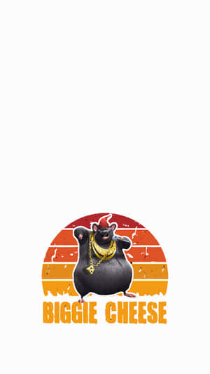 Biggie Cheese Animated Character Wallpaper