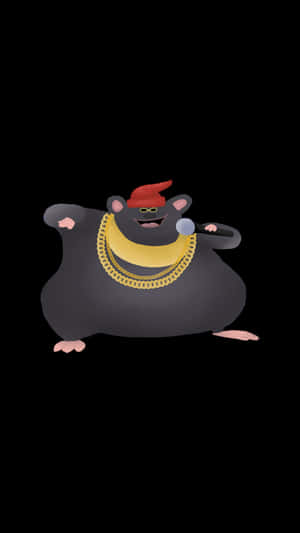 Biggie Cheese Animated Character Wallpaper