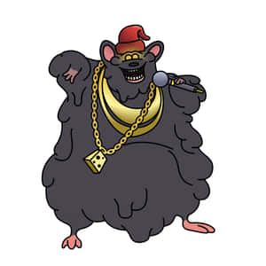 Biggie Cheese Rapping Cartoon Character Wallpaper