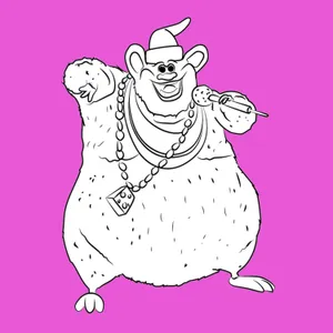 Biggie Cheese Stylized Illustration Wallpaper