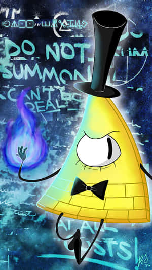 Bill Cipher Binds The Center Of The Zodiac Wheel Wallpaper