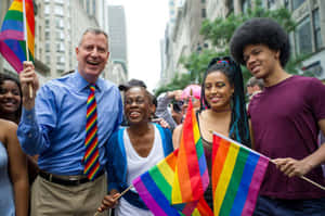 Bill De Blasio Celebrates Lgbtq Wallpaper