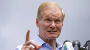 Bill Nelson Pointing Upward Wallpaper