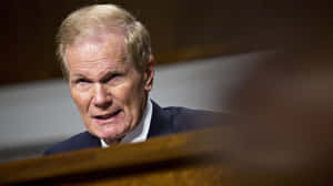 Bill Nelson With A Serious Expression Wallpaper