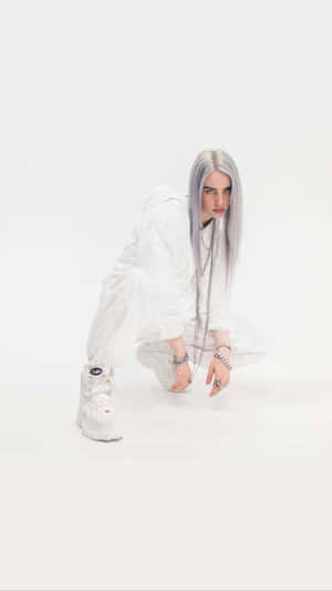 Billie Eilish 2021 Monochrome Wallpaper