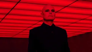 Billy Corgan In Red Light Wallpaper
