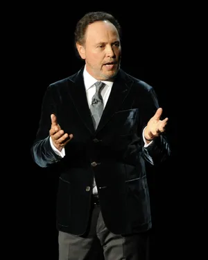 Billy Crystal Talks At Emmy Awards Wallpaper