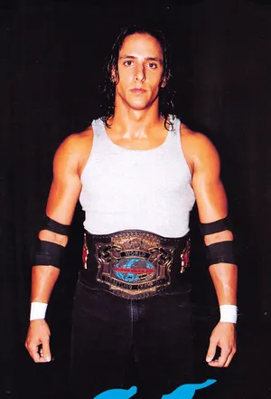 Billy Kidman Wearing His Wcw Cruiserweight Belt Wallpaper