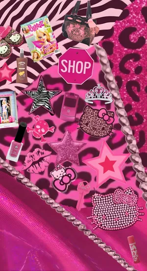 Bimbo Aesthetic Collage Wallpaper