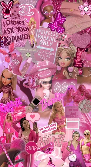 Bimbo Aesthetic Pink Vibes Wallpaper