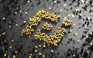 Binance Golden Digits Wallpaper