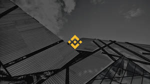 Binance Logo On Modern Facade Wallpaper