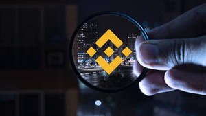 Binance Magnifying Glass Wallpaper