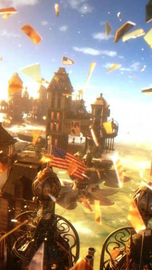 Bioshock Infinite Iphone Floating City Wallpaper