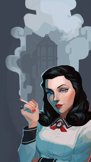 Bioshock Infinite Iphone Smoking Elizabeth Wallpaper