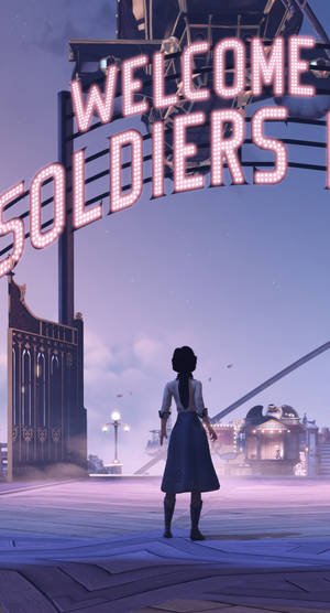 Bioshock Infinite Iphone Soldier's Field Wallpaper