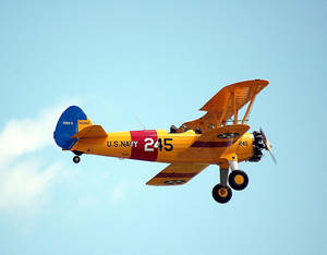 Biplane Fighter Plane Wallpaper