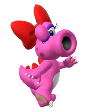 Birdo Posing With Determination Wallpaper
