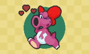 Birdo, The Colorful Video Game Character Wallpaper