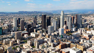 Bird’s Eye View Los Angeles City Wallpaper