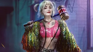 Birds Of Prey Realistic Harley Illustration Wallpaper