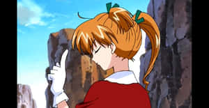 Biscuit Krueger Showcasing Her Strength In A Powerful Pose Wallpaper