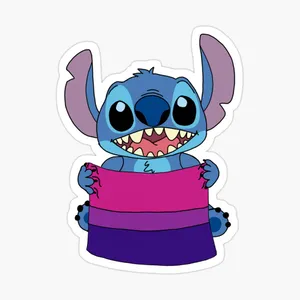 Bisexual Pride Stitch Wallpaper