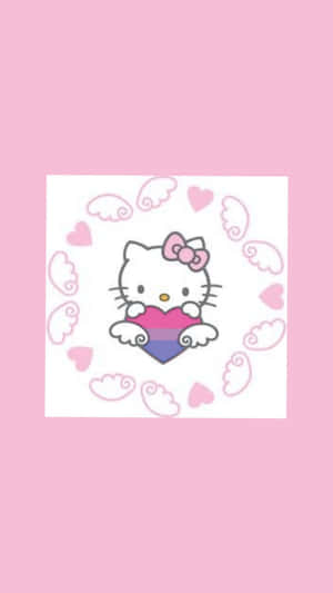 Bisexual Themed Hello Kitty Pfp Wallpaper