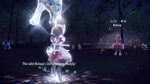 Bisharp Battle Pokemon Scarlet And Violet Wallpaper