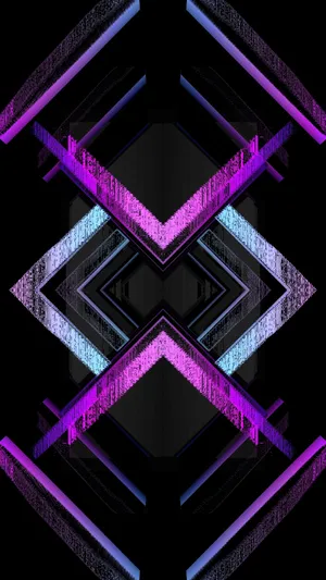 Bismuth Black And Purple Phone Wallpaper