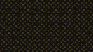 Bitcoin Pattern Dark Background Wallpaper