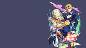 Bizarre Jojo Meme In Action Wallpaper