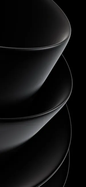 Black_ Abstract_ Curves Wallpaper