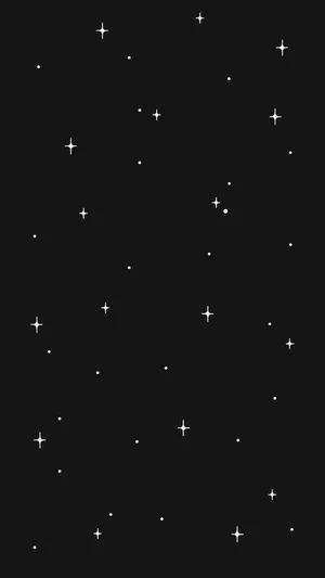Black Aesthetic Iphone Stars In Sky Wallpaper