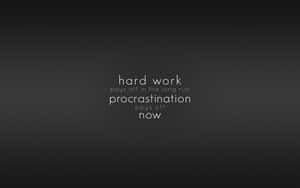 Black Aesthetic Quotes Desktop Hard Work Pays Off Wallpaper