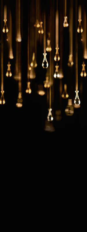 Black And Gold Aesthetic Lighting Wallpaper