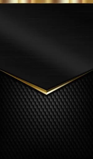 Black And Gold Enveloped Design Wallpaper