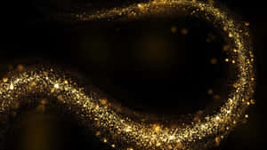 Black And Gold Glitter On Hook Wallpaper