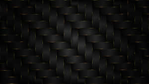 Black And Gold Woven Pattern Wallpaper