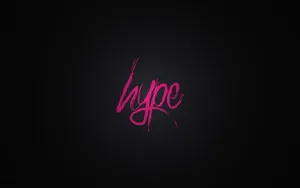 Black And Pink Aesthetic Hype Typography Wallpaper