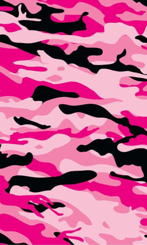 Black And Pink Camo Iphone Wallpaper