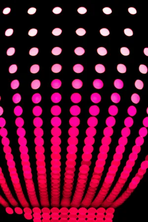 Black And Pink Iphone Luminous Dots Wallpaper