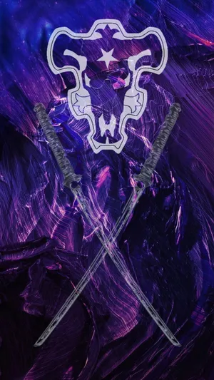 Black And Purple Aesthetic Black Clover Wallpaper