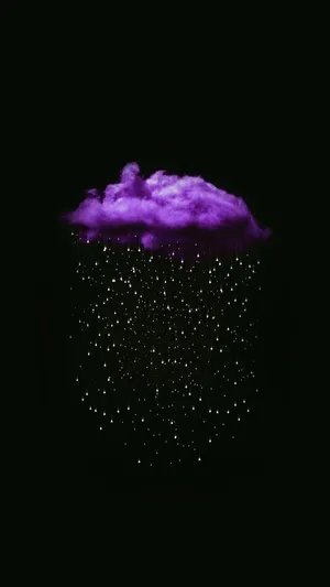 Black And Purple Aesthetic Rain Wallpaper