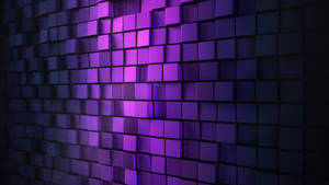 Black And Purple Square Wall Wallpaper