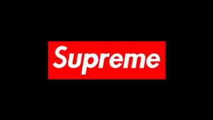 Black And Red 4k Supreme Wallpaper