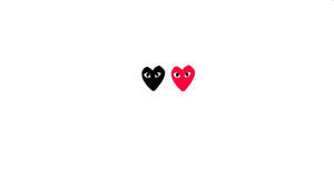 Black And Red Cdg Logo Wallpaper